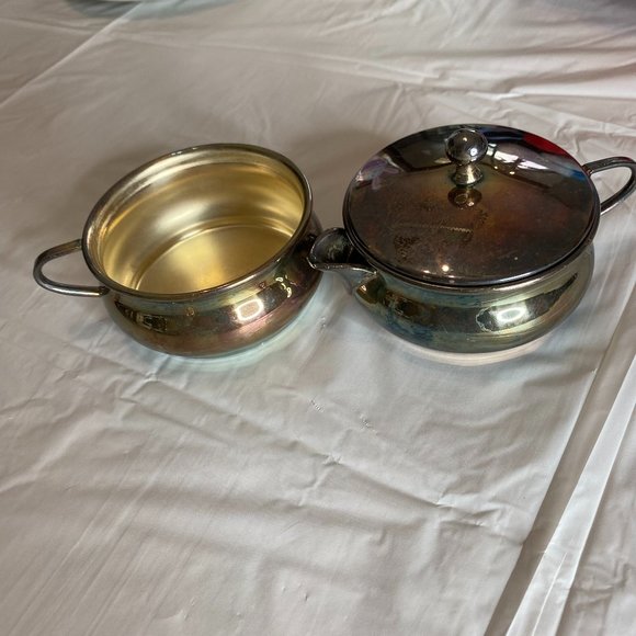 Vintage Imperial Fine Silver Plated Sugar Bowl and Creamer - Picture 1 of 8